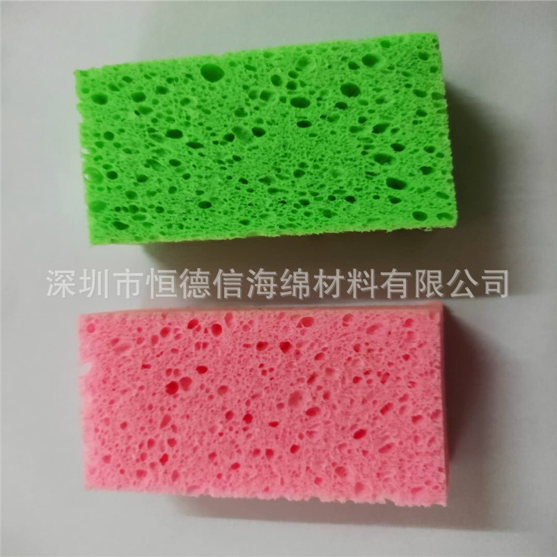 粉红色cellulose海绵 纤维素清洁海绵 彩色柔软清洁洗脸扑
