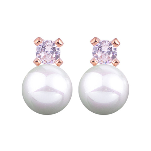 B1993 Mosquito Repellent Disc Song Hye Kyo Boyfriend Zircon Earrings Earrings Shell Pearl Ear Clip No Piercing Ear Accessories