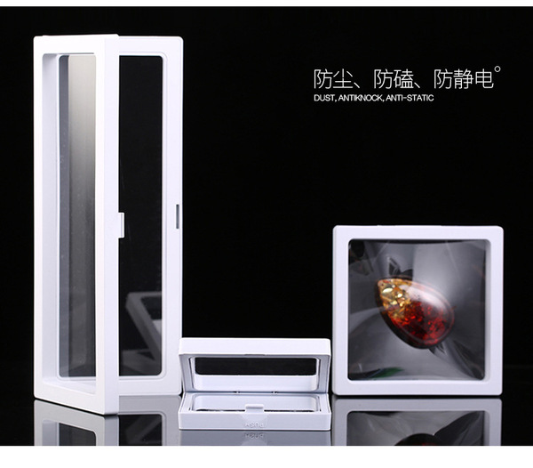 PE film suspension packaging box transparent jewelry display rack ring pendant box beads box strong toughness dustproof oxidation