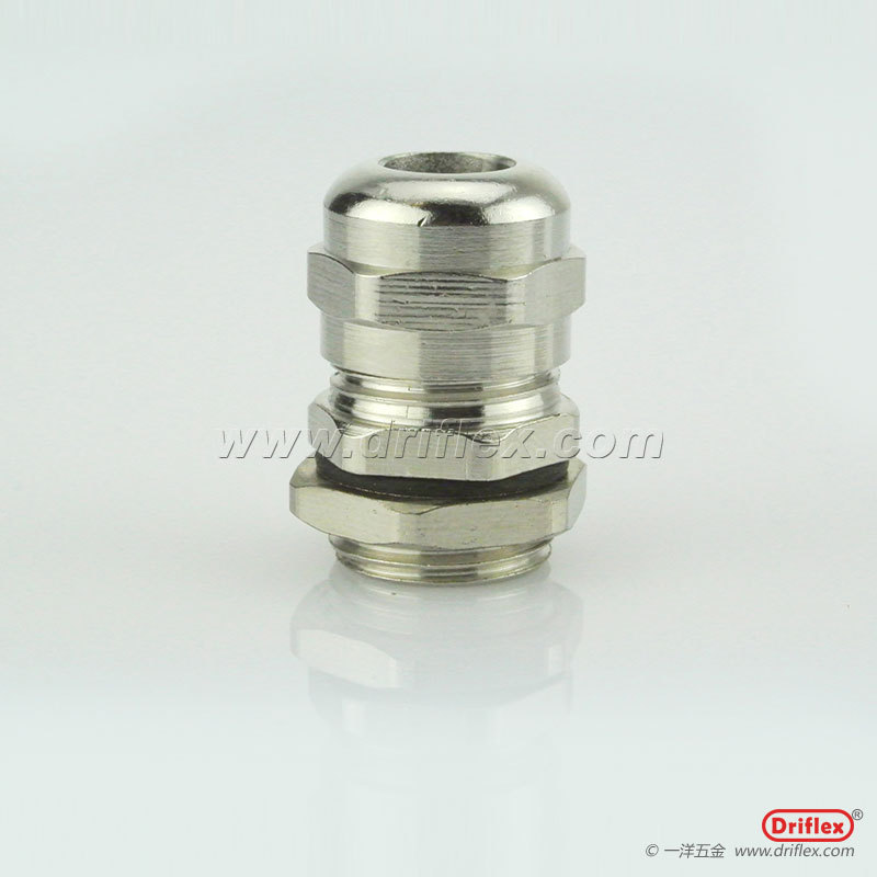 铜镀镍电缆接头金属格兰头含O型圈NPT1/2-NPT3