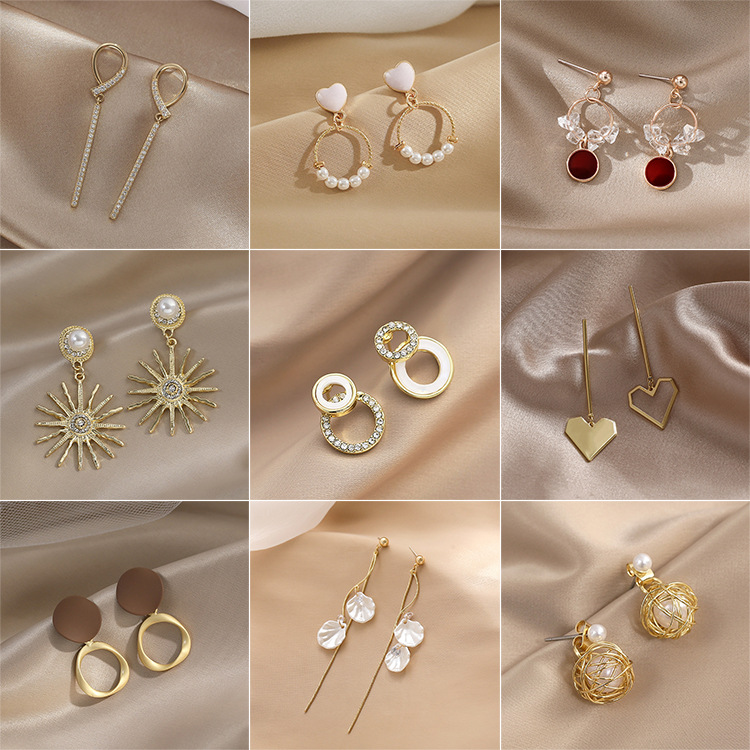 Silver Pin Earrings Long Earrings ShopShipShake