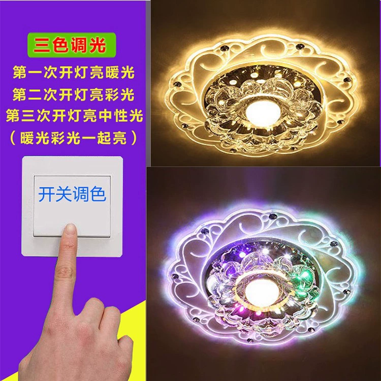 LED lights for corridor, small modern acrylic ceiling light for living room