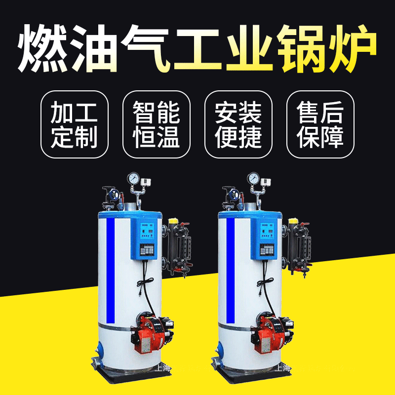 厂家供应辅助循环蒸汽锅炉中压0.5吨全自动立式燃油气工业锅炉