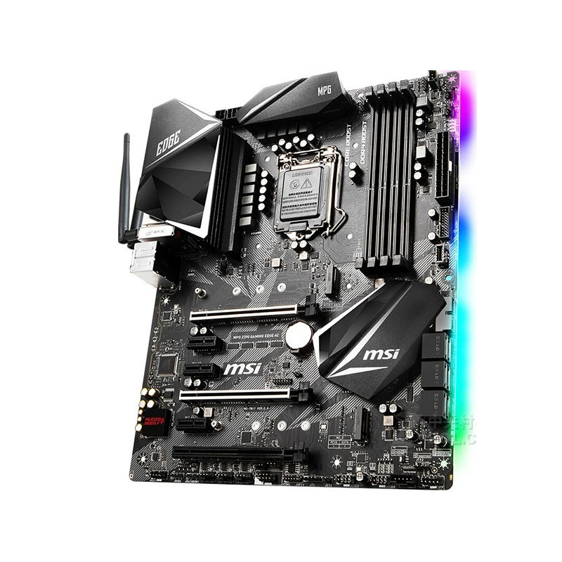Материнская плата MSI Z390 GAMING EDGE AC для игр, поддерживает процессоры для сокета 1151 (8–9-е поколения)
