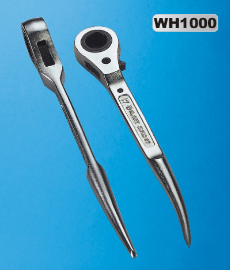 格劳莱薄型尖尾棘轮套筒扳手快速棘轮扳手弯尾棘轮套筒扳手