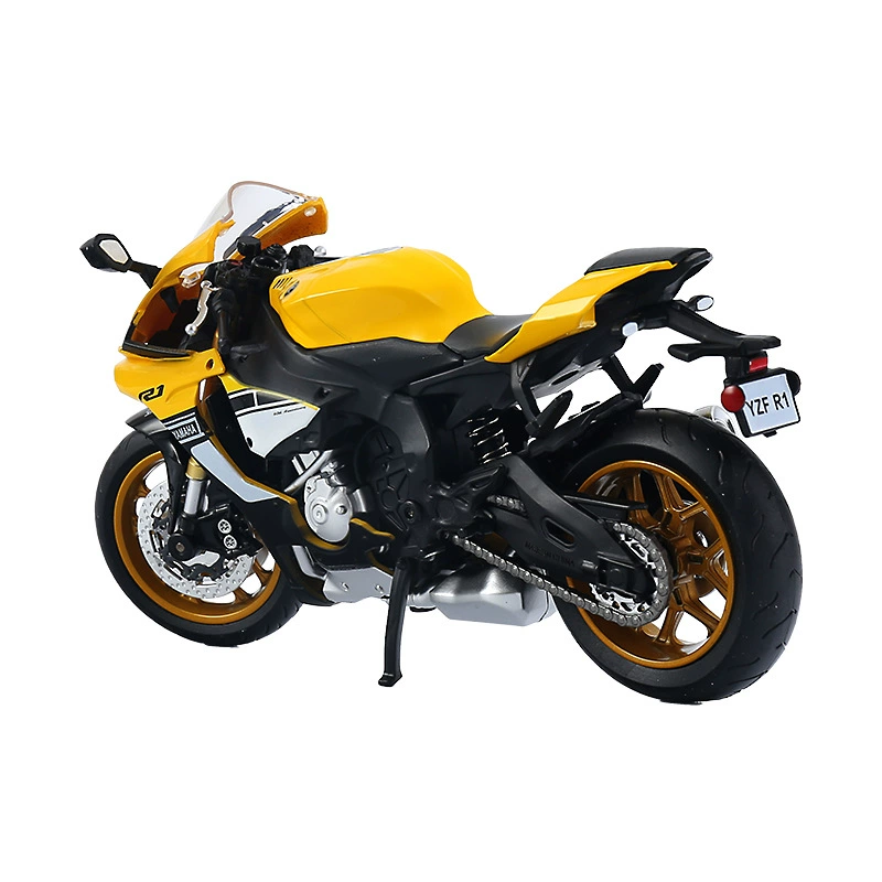 Yamaha, металлическая реалистичная модель автомобиля, гоночная машина, масштаб 1:12