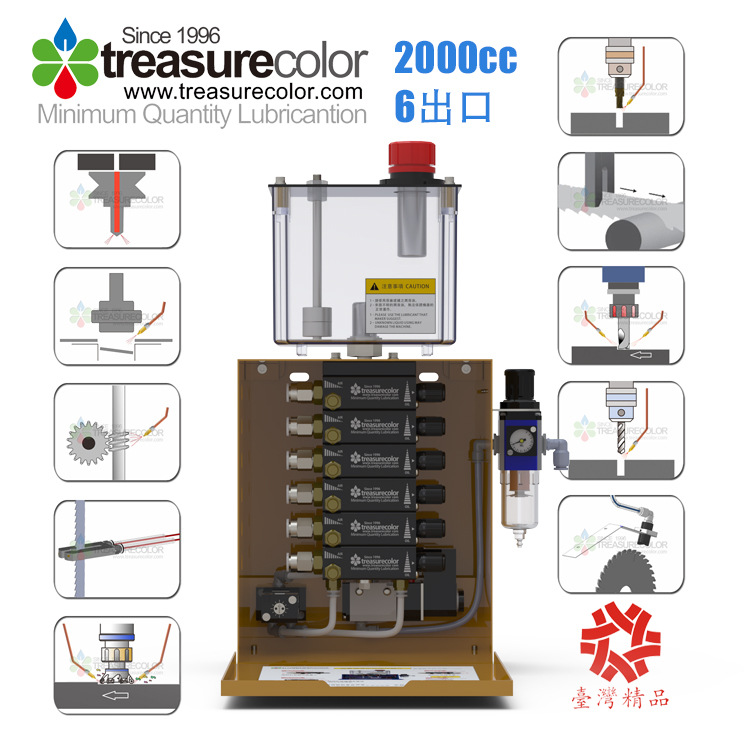 MQL微量润滑系统油雾气冷却金属加工润滑喷雾器