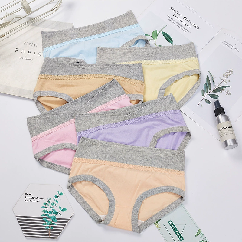 Cotton breathable pants, postpartum trousers with belly support for young mother, plus size