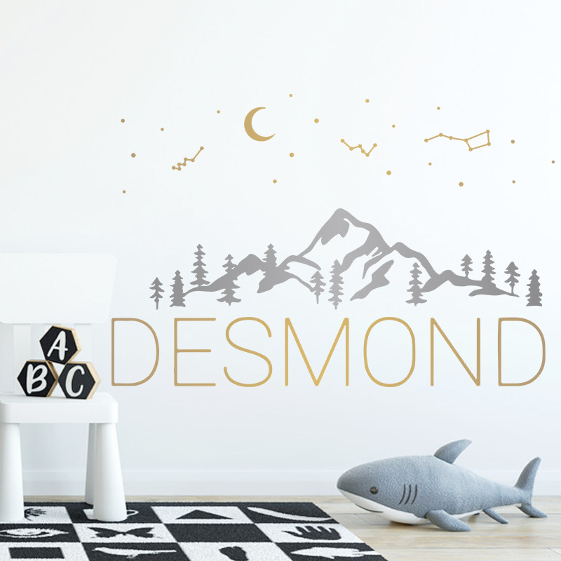 New Simple Constellation Moon Wall Stickers display picture 4