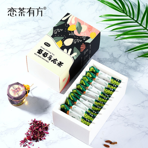 Wholesale Grape Oolong Tea Flavor Tea Bags, Japanese Style Grape Oolong Tea