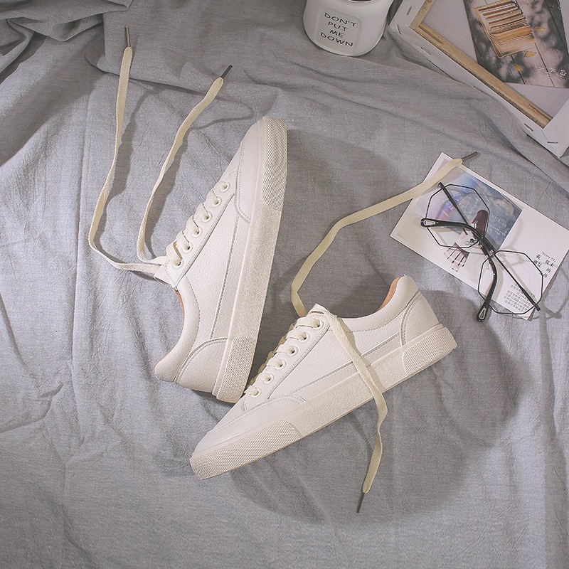 Basic small white shoes female exception spring new students Korean version of the white shoes casual board women canvas shoes tide