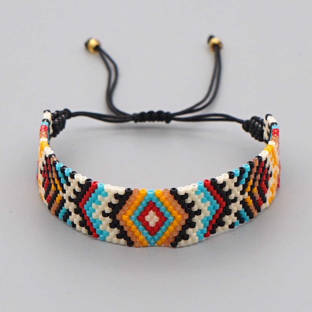 Miyuki beads handmade geometric ethnic style bracelet wholesale jewelry Nihaojewelry NHBDB395487picture5
