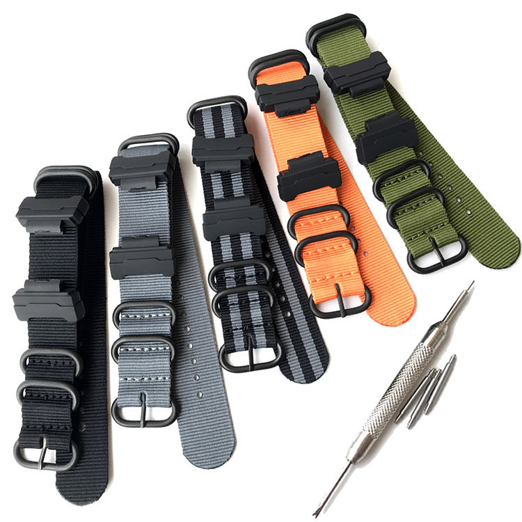 Suitable for Western European nylon strap g-shock GW-M5610 DW5600 GA-110 100 colloidal particle 16MM