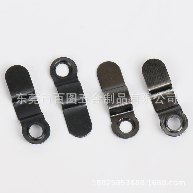 相框弓形扣48小时盐雾　黑锌弓形背扣　背板小弓形弹片背板厂家
