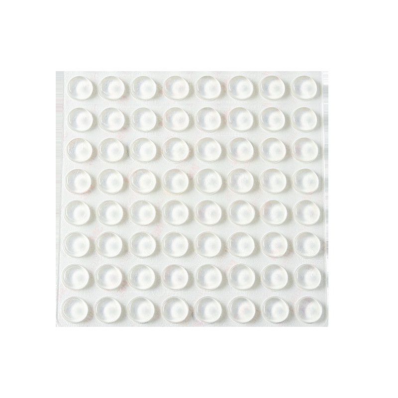 Silicona anti-colisión grano hogar manija de la puerta estera puerta trasera del Gabinete puerta anti-colisión grano etiqueta de la pared refrigerador anti-colisión anti-ruido etiqueta de la puerta