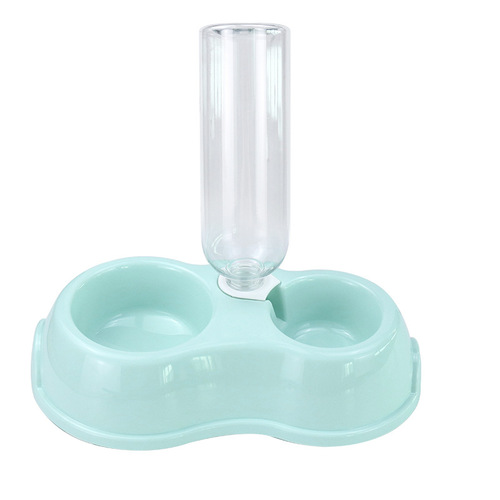 Manufacturer's new pet drinking water feeder pet double bowl 500ML drinking fountain cat bowl pet supplies