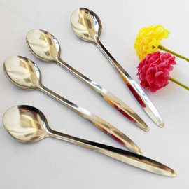 精品 餐具 下午茶套装 咖啡勺  加长勺 不锈钢 甜点勺 雪糕勺