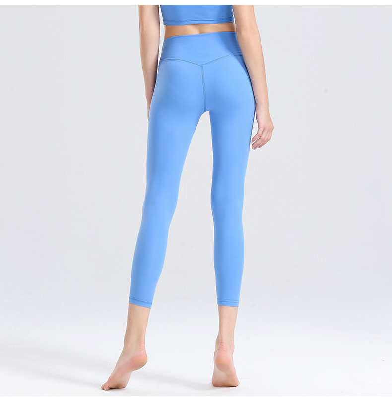 fashion plain color seamless yoga legging NSBS55875