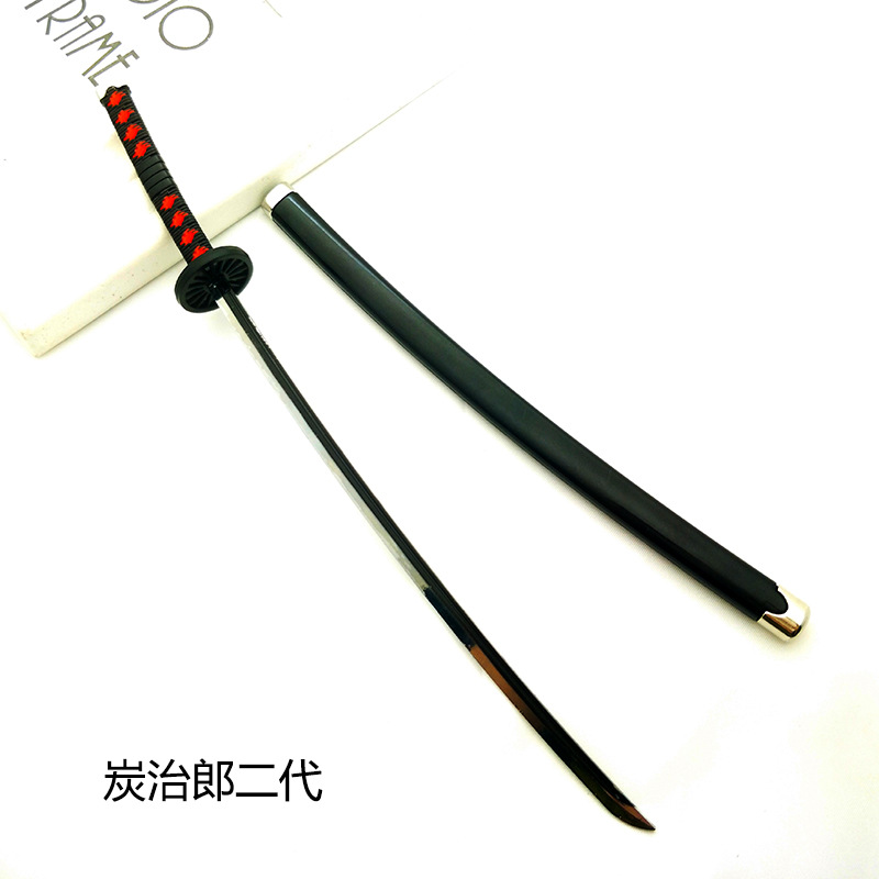 Ghost Blade carbón Zhilang mi esposa Shan Yi boca diaria rueda cuchillo columna de agua columna de insectos 25cm todo-arma de metal adornos