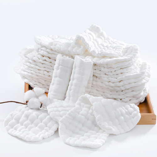 Wholesale baby diaper cotton gauze washable diapers 12-layer gauze peanut-shaped diapers newborn baby pads