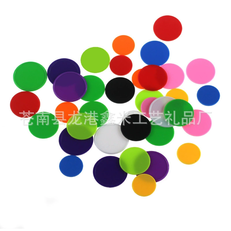 Пластиковая монета очков монета обучения награда монета печати подгонять мульти-Размер цвет подгонять Пластиковые точки монета