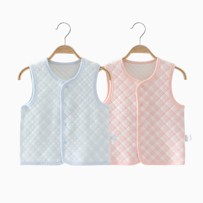 婴儿马甲秋冬保暖新生儿童纯棉男童女童保暖宝宝冬装坎肩马夹背心