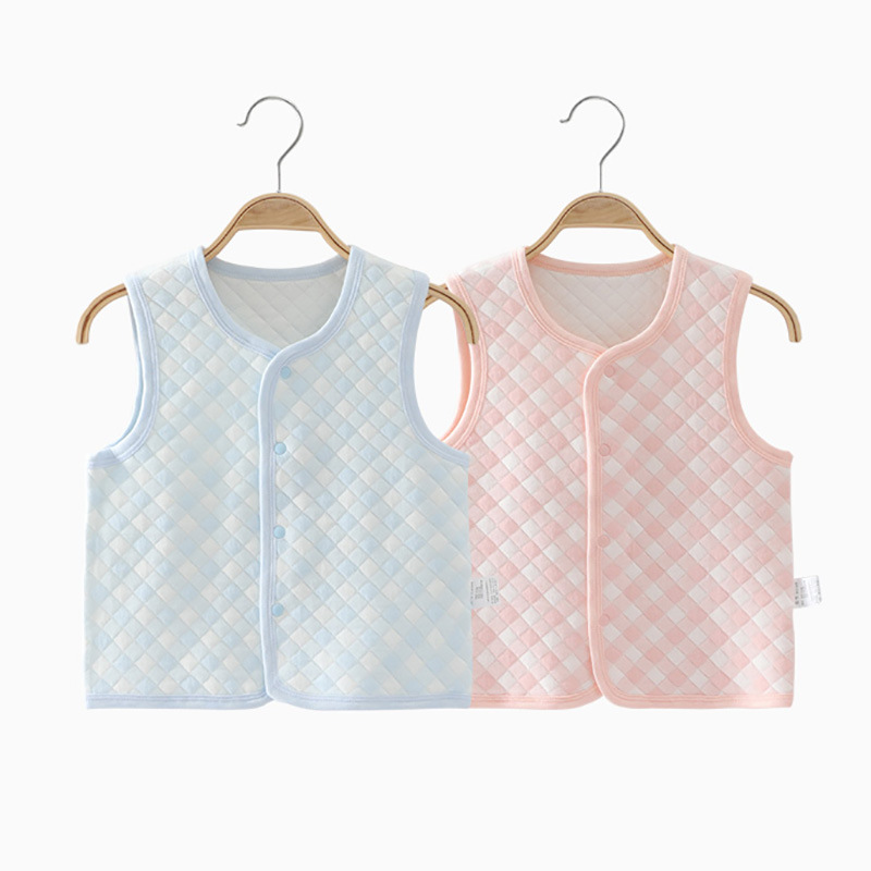 婴儿马甲秋冬保暖新生儿童纯棉男童女童保暖宝宝冬装坎肩马夹背心