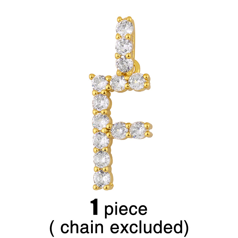 new 26 English alphabet necklaces creative jewelry diamond alphabet necklace wholesale