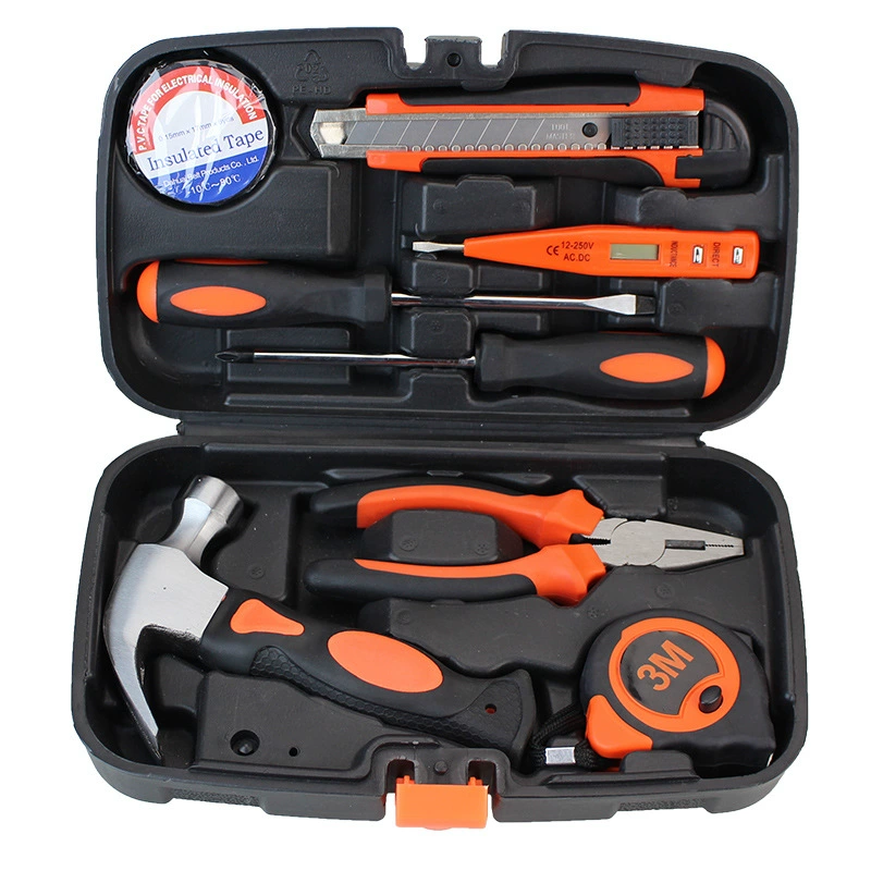 Hardware Toolbox Set, Multi-Piece Home Repair Kit, Portable Case, 9–157 pcs