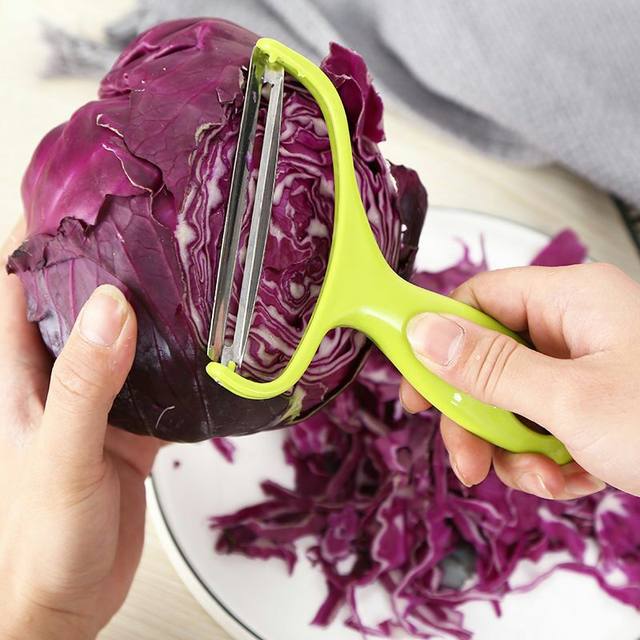 1PC 304 Stainless Steel Cabbage Grater, Kitchen Peeling Knife For Purple  Cabbage Garden Lettuce, Shredder With Wide Mouth, Multifunctional Vegetable  F