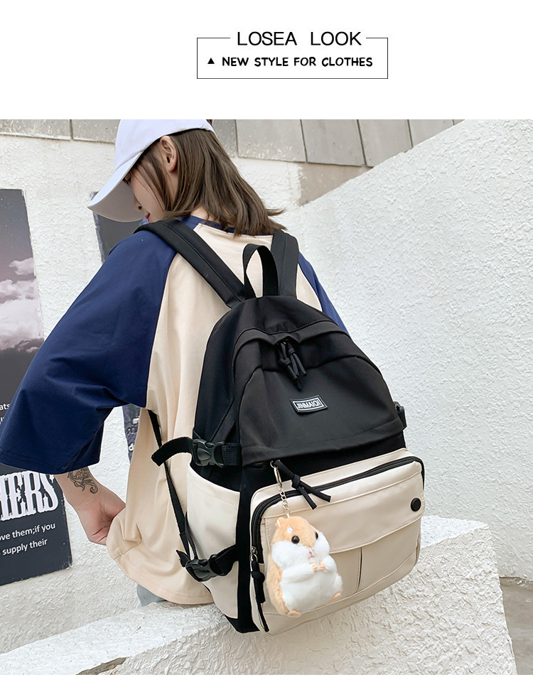 Cute Schoolbag Korean Version Of High School Students Soft Sister Japanese Primary Large-capacity Backpack display picture 4