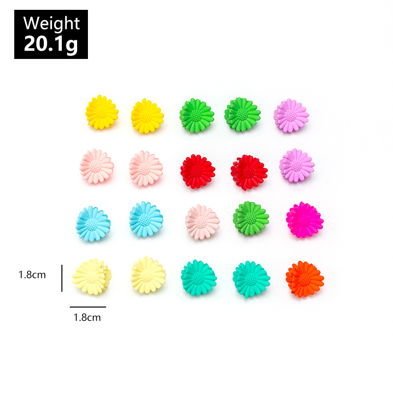 Simple Hairpin Fashion Candy Color Girl Clip Color Flower Braided Hair Clip Wholesale display picture 26