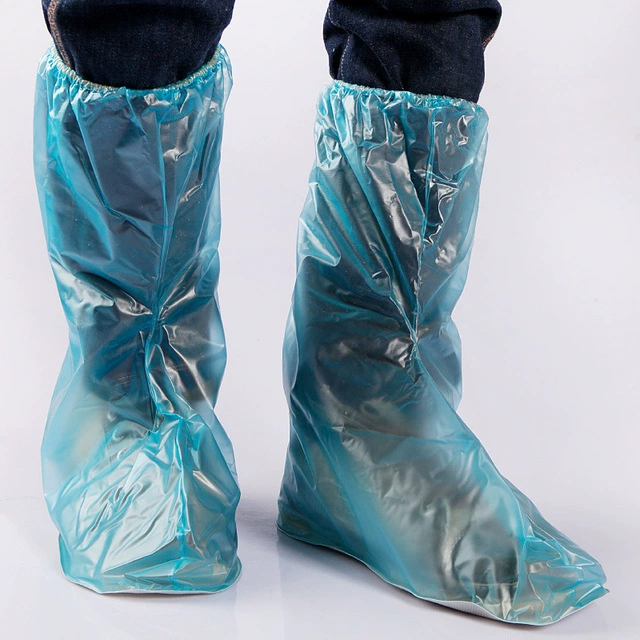 Прямые поставки с фабрики изоляционный защитный чехол для обуви против загрязнения туристическая зона на открытом воздухе Высокая трубка ПВХ Водонепроницаемый непромокаемый чехол для обуви оптом