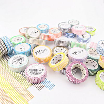 和纸胶带 批发 可书写 方眼格子 整卷10m 贴纸 基础 手账边框手撕|ms