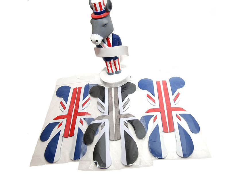 Suitable for BMW mini violent bear door anti-scratch strip British flag rice flag anti-collision strip anti-scratch sticker