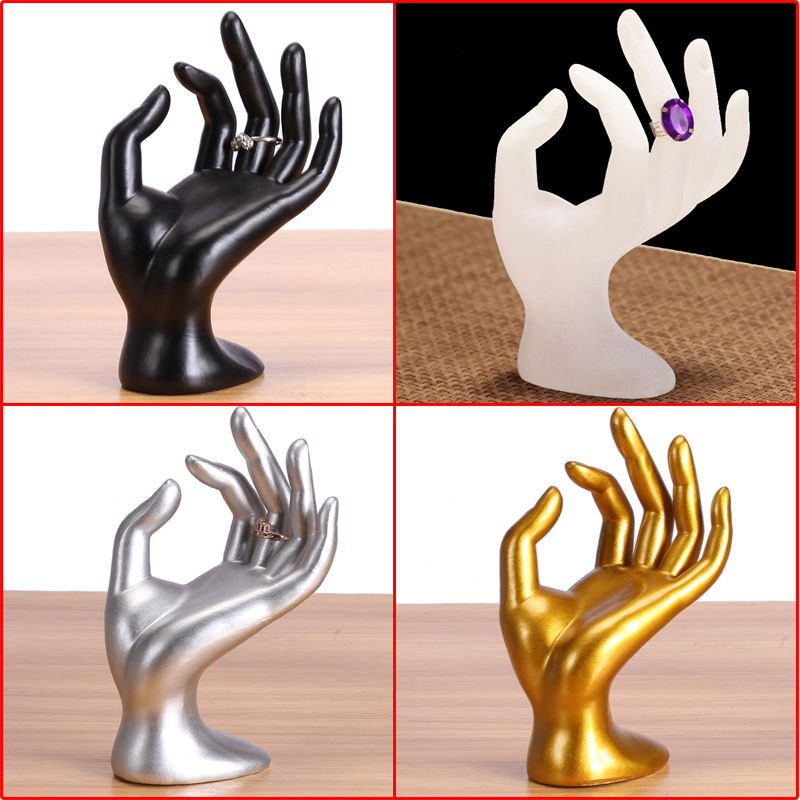 树脂植绒OK手手镯手链展示架首饰架饰品戒子架珠宝柜台展示道具