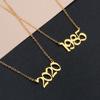 Fashionable accessory stainless steel, necklace, 1985 years, 2020, European style