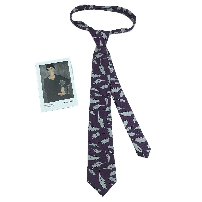 Retro tie, universal shirt, flowered, custom-made