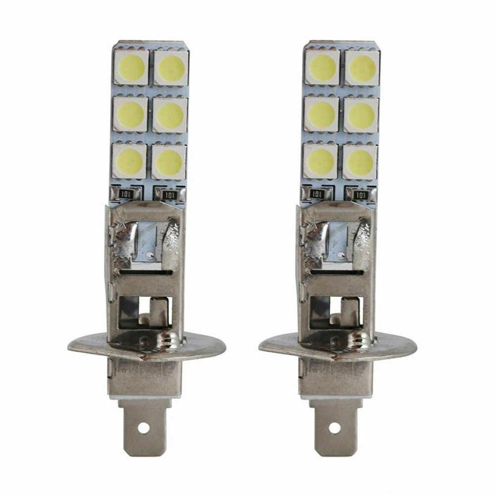 Auto LED H1 lámpara de niebla H1-12SMD-5050 chip lámpara de niebla 55W 6000K venta caliente transfronteriza