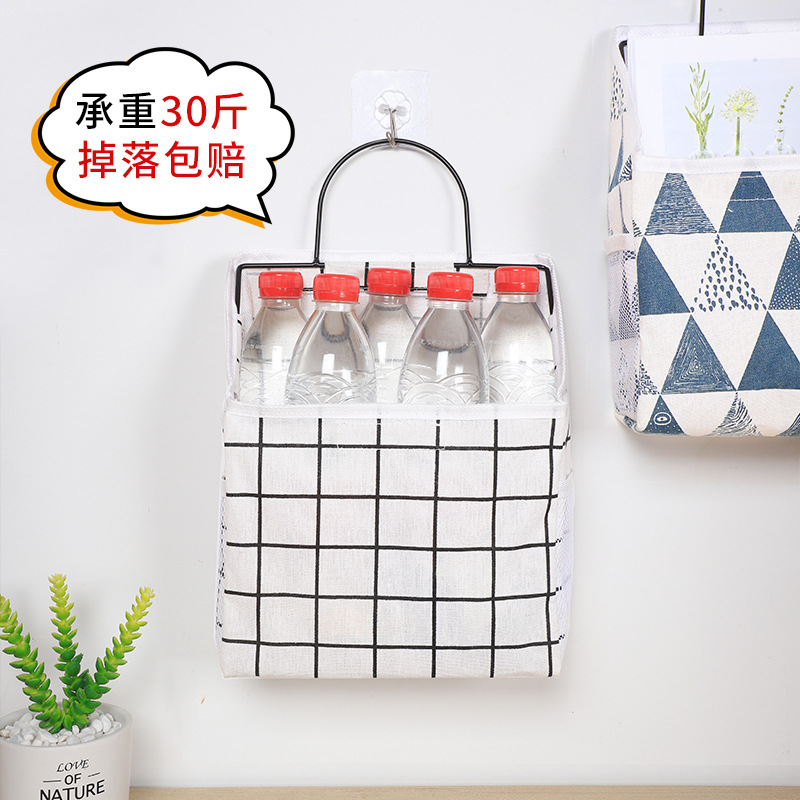 Almacenamiento directo de fábrica bolsa colgante de tela baño dormitorio pared colgando detrás de la puerta ropa bolsa colgante bolsa de almacenamiento