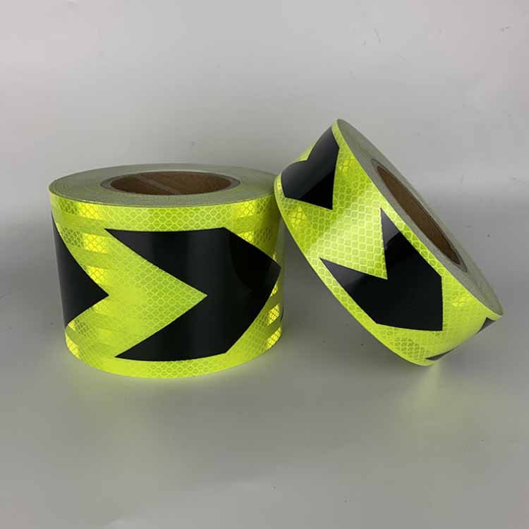 厂家生产供应箭头反光条晶格反光膜反光胶带安全警示标识可定制