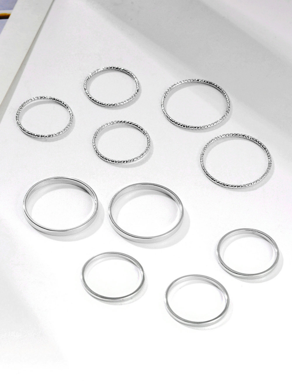 Alloy Creative Simple Retro Ten-piece Joint Ring Set display picture 6