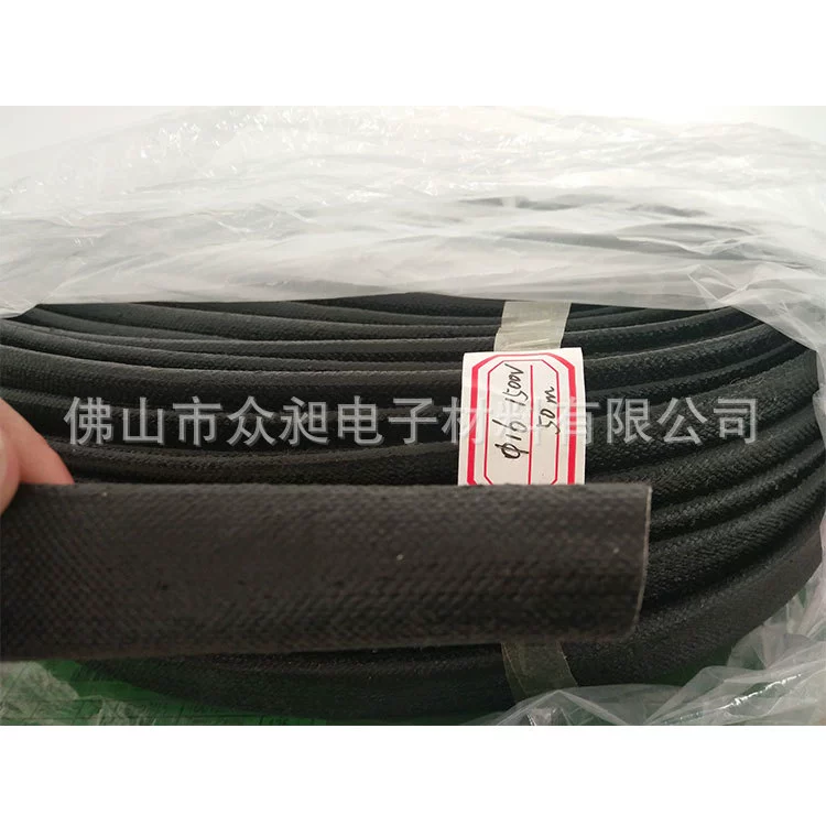 Черная самозакалочная трубка 16 мм, высокотемпературная трубка из стекловолокна 220 градусов, черная изоляция из силиконовой смолы, рукав для защиты окружающей среды