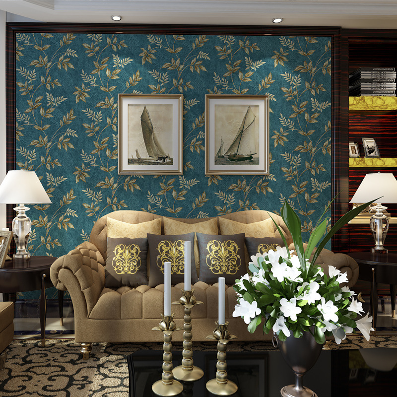 美式复古自贴家用墙纸非自粘卧室温馨电视背景墙网红宿舍壁纸厂家