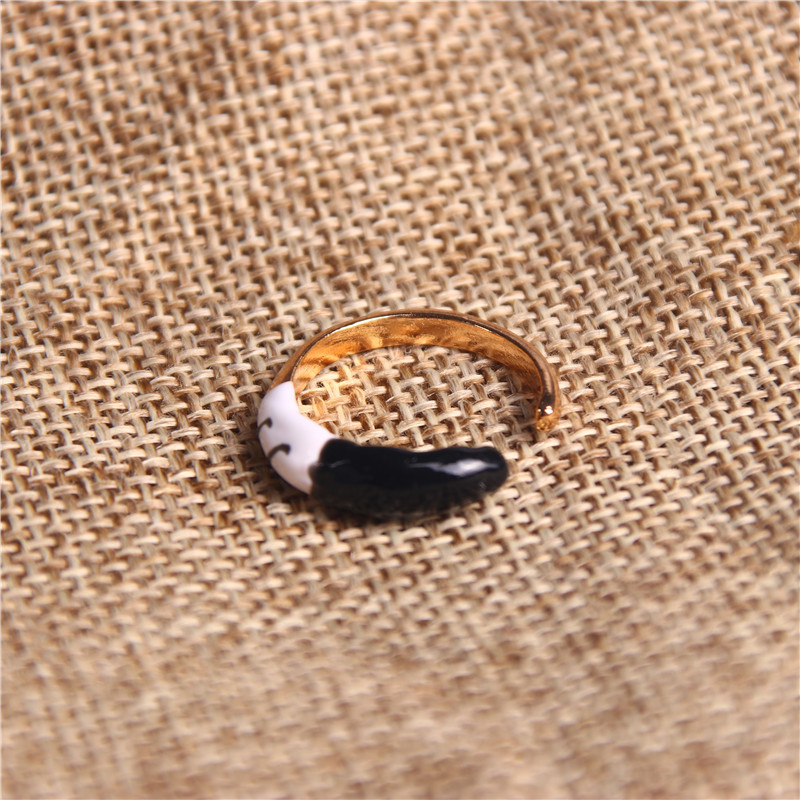 20g Weight Rings Classification 3 Pieces Set Quantity Daily Occasion Iron, Copper Material Zebra Pattern All Seasons Season Women's Gender Plating Design Cute, Simple Style Style Cute Simple Style Zebra Iron Copper Plating Women's Rings 17