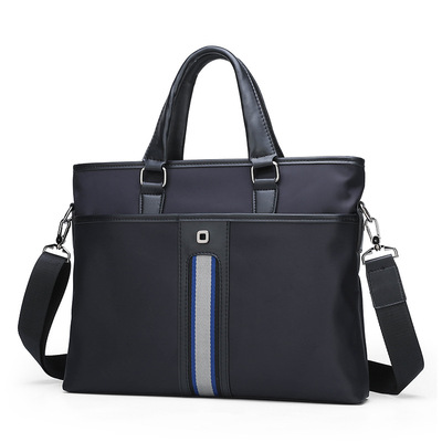 新款男包横款商务休闲手提包尼龙牛津布帆布包单肩斜跨包大容量|ru