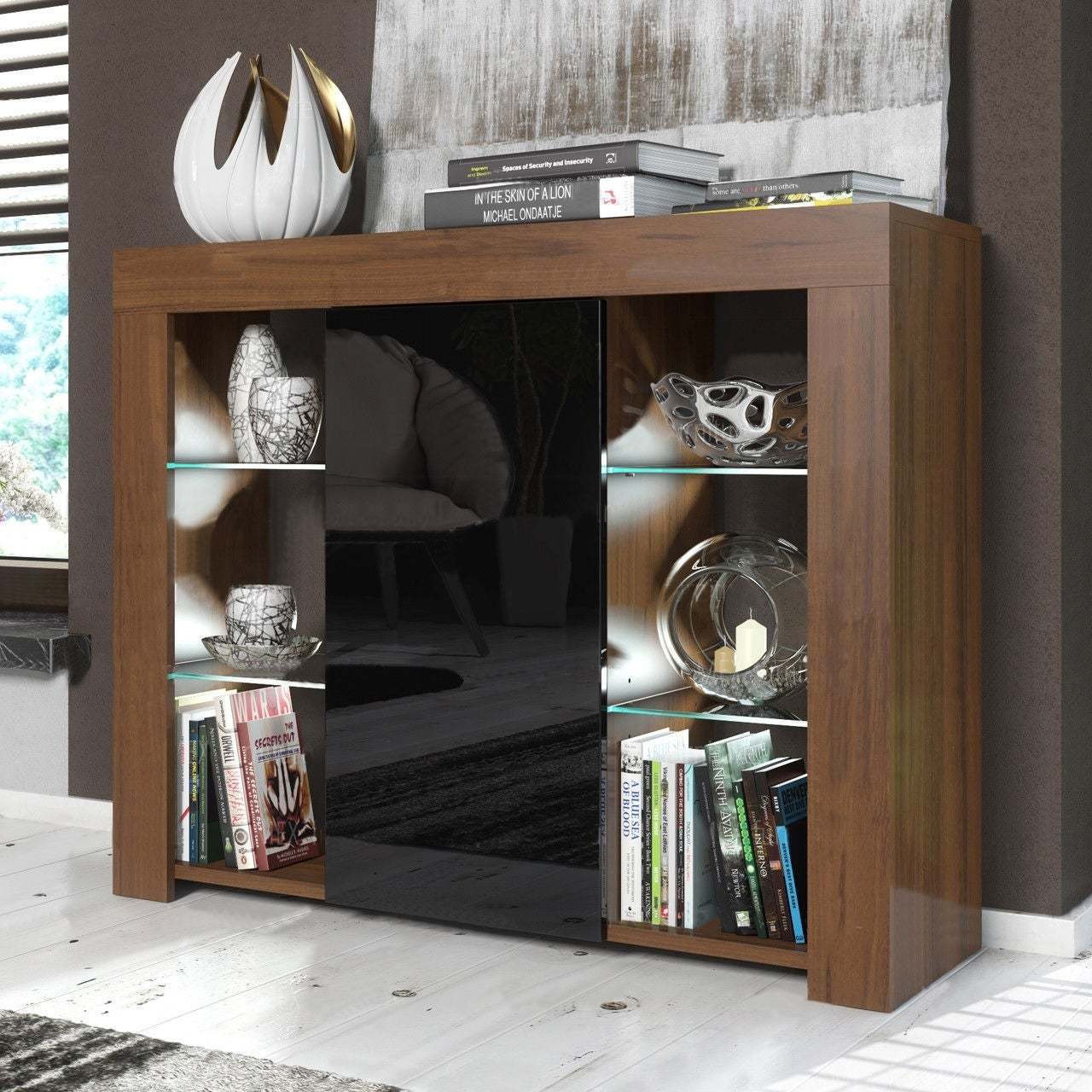 Moderno Estilo nórdico aparador gabinete simple vajilla gabinete de almacenamiento de mercancías