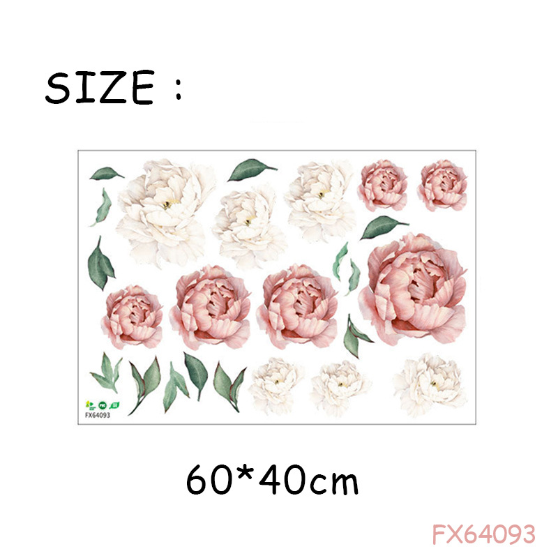 Creative Peony Series Wall Stickers display picture 4