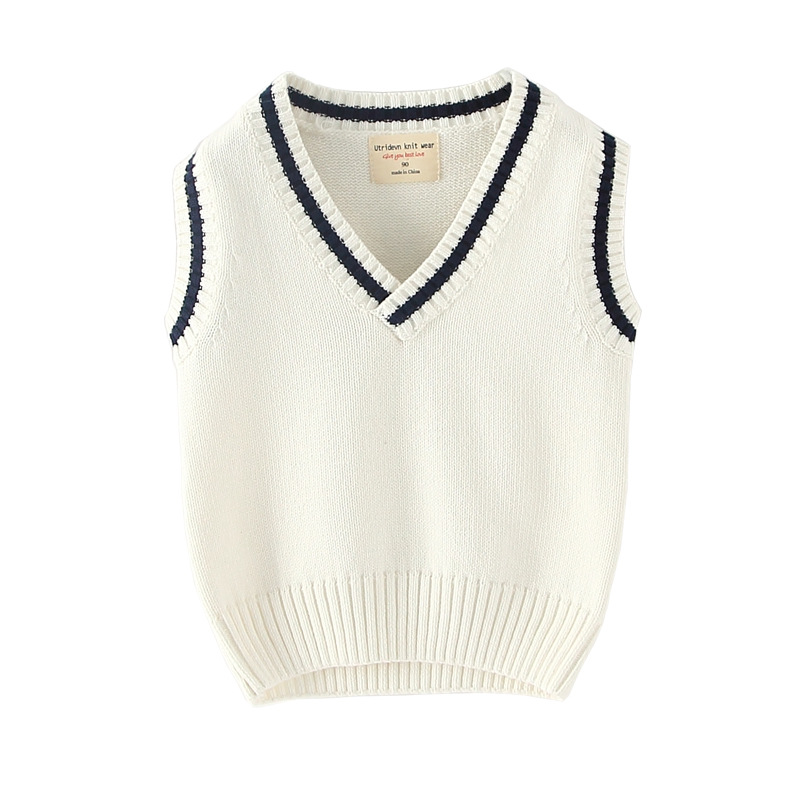 [Procesamiento de chalecos de ropa infantil] chalecos de punto para niños y niñas uniformes escolares de jardín de infantes