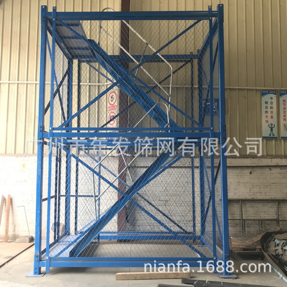 广州梯笼厂家现货出售 2米高建筑工地施工梯笼 挂网式安全梯笼